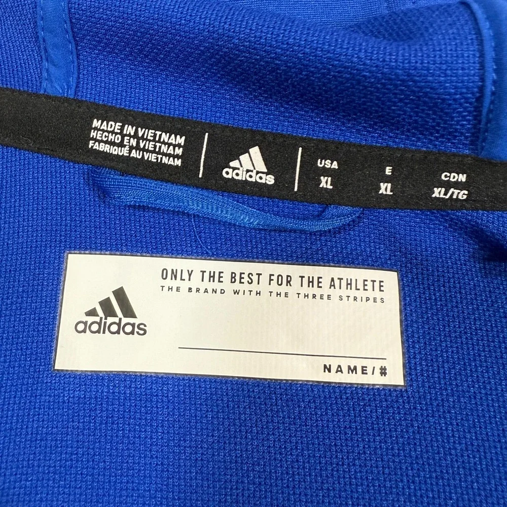 Adidas Jacket Men XL Team‎ Royal Blue/White Under The Lights Full Zip - Picture 7 of 10